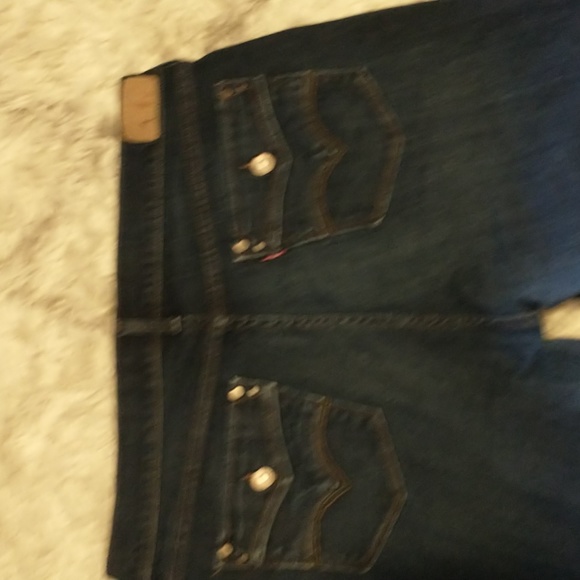 Levi woman's size 16 dark wash straight leg 505 jeans - Picture 8 of 10